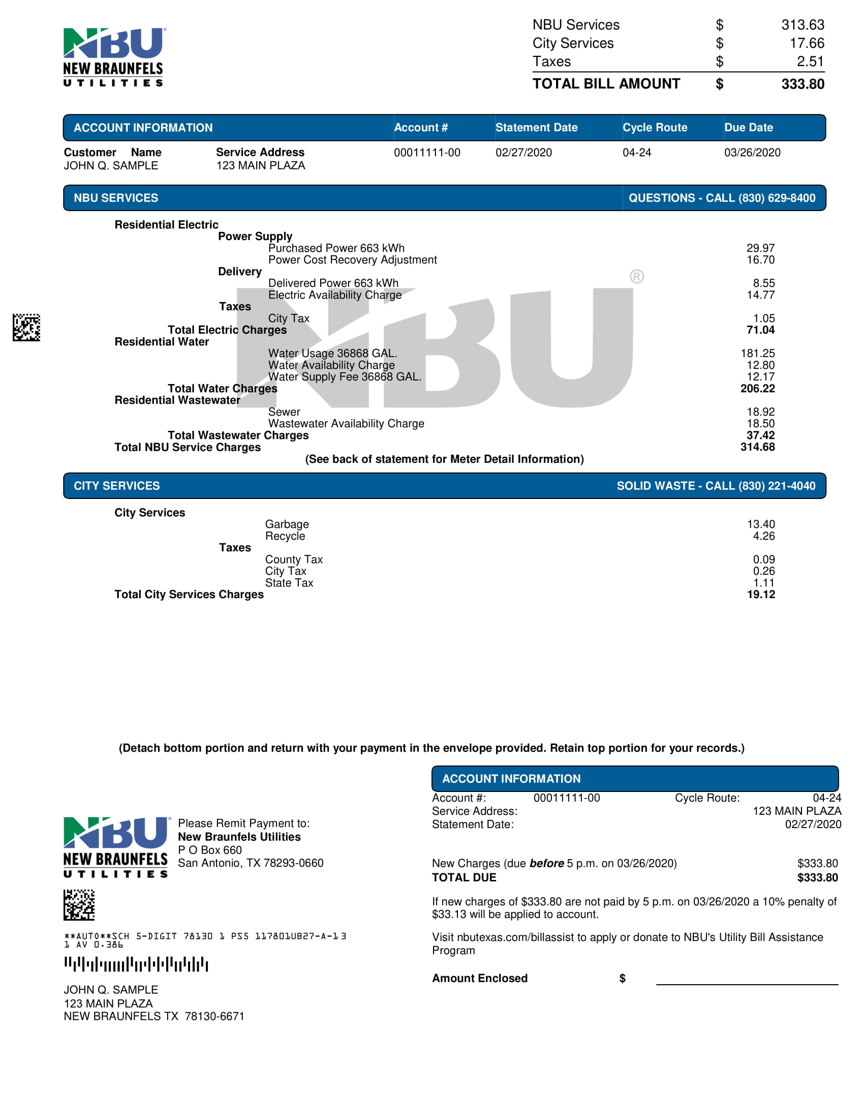 Understanding Your Bill New Braunfels Utilities Website