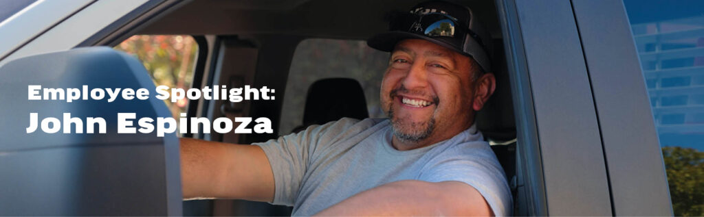 A photo of John Espinoza. The Employee spotlight for our This is Who We Are campaign.