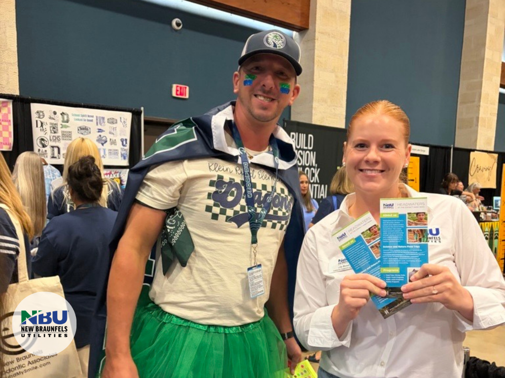 NBISD faculty and staff stop by NBU table and booth.
