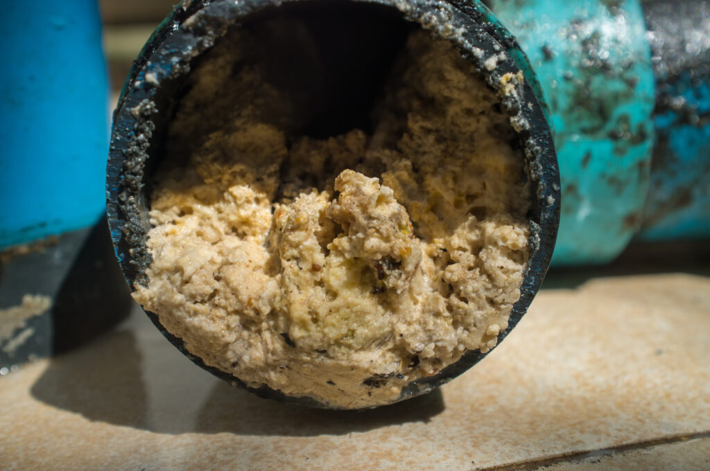 grease clogged in home pipes