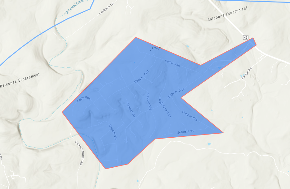outage map